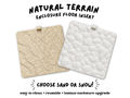 Natural Terrain Floor Insert for Jumping Spider Enclosure, Sand or Snow Texture, 3D Printed Terrarium Floor, Spider Habitat Decor - Spood Society