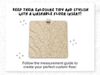 Natural Terrain Floor Insert for Jumping Spider Enclosure, Sand or Snow Texture, 3D Printed Terrarium Floor, Spider Habitat Decor - Spood Society