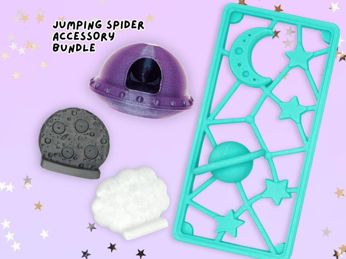 Cosmic Encounter Jumping Spider Enclosure Accessory Set - Spood Society