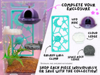 Alien UFO-shaped magnetic ledge included in the Jumping Spider Magnetic Space Themed Ledges set - Spood Society