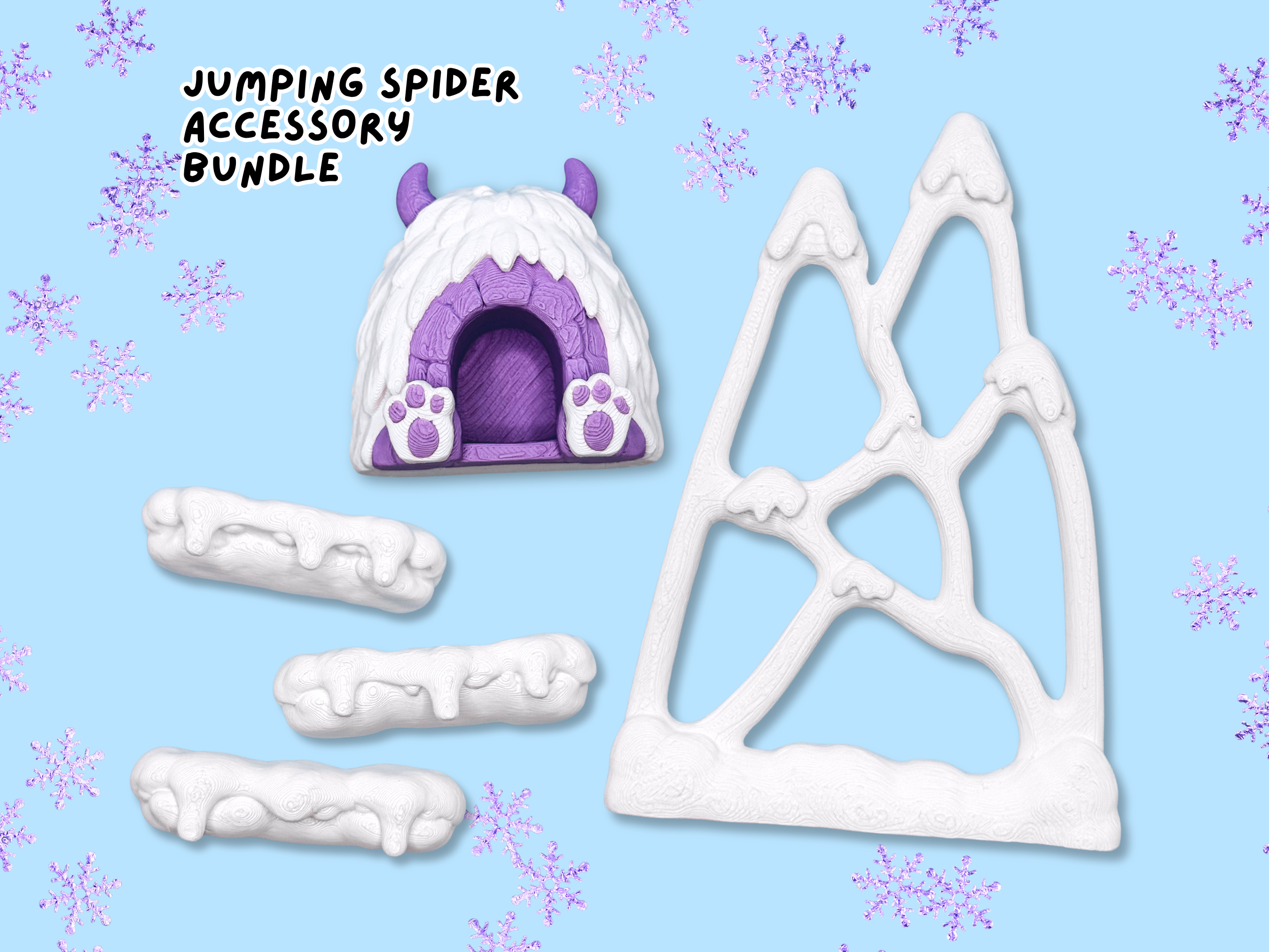 Abominable Adventure Jumping Spider Enclosure Accessory Set