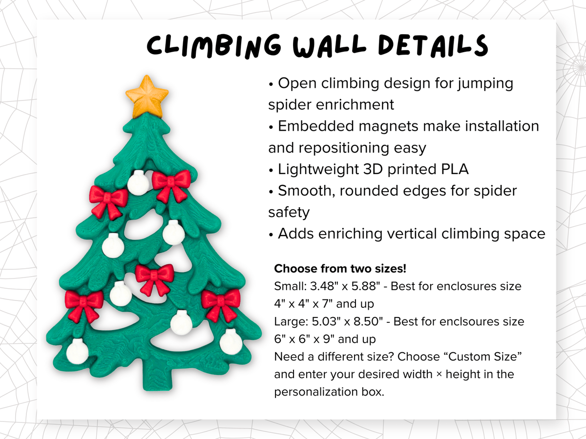 Cozy Christmas • Complete Jumping Spider Enclosure - Spood Society