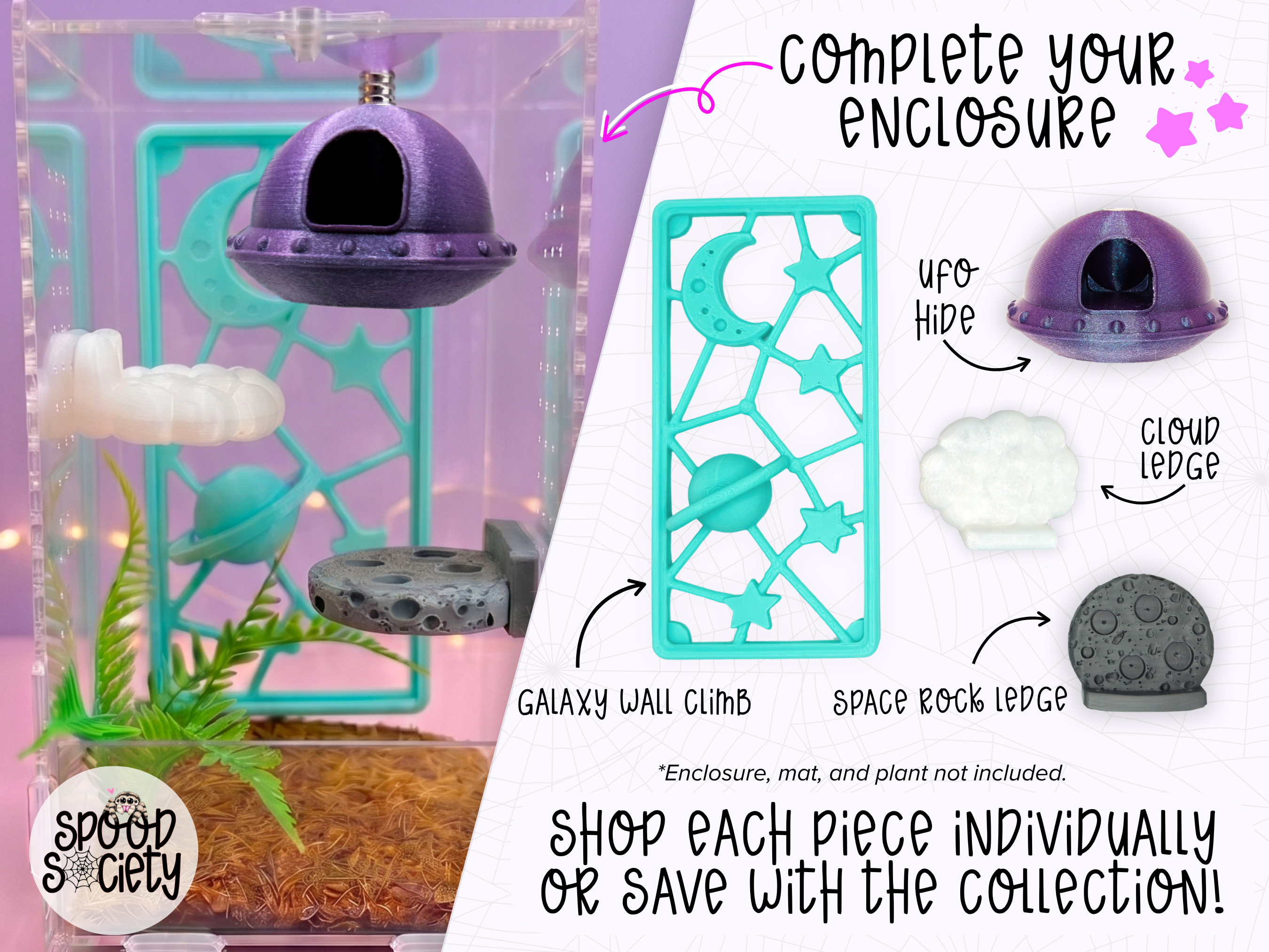 Jumping Spider Magnetic UFO Hide