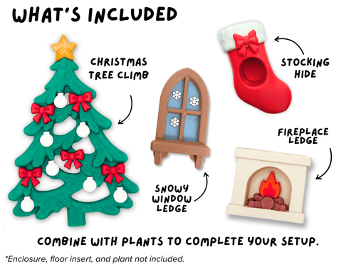 Christmas Jumping Spider Enclosure Accessory Set - Spood Society