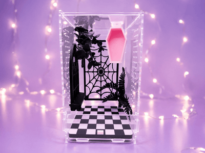 Pretty Little Crypt Enclosure • Complete Jumping Spider Enclosure - Spood Society