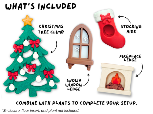 Christmas Jumping Spider Enclosure Accessory Set