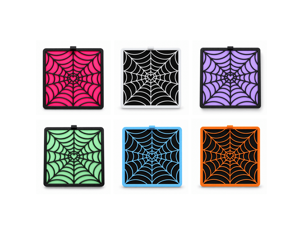 Jumping Spider Enclosure Floor Insert - Heart-Shaped Spiderweb - Spood Society