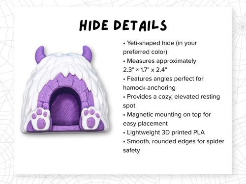 Abominable Adventure Jumping Spider Enclosure Accessory Set