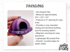Cosmic Encounter • Glow-in-the-Dark UFO Jumping Spider Enclosure