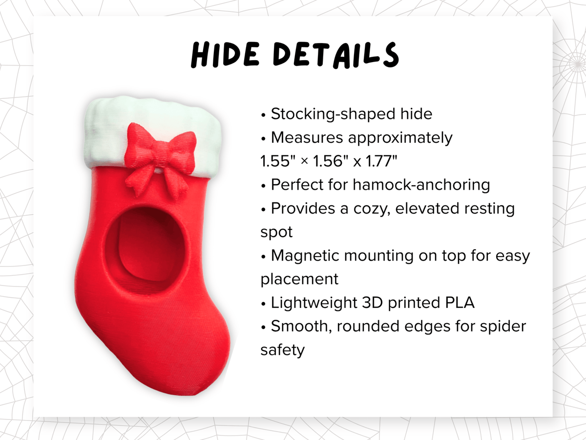 Christmas Jumping Spider Enclosure Accessory Set - Spood Society