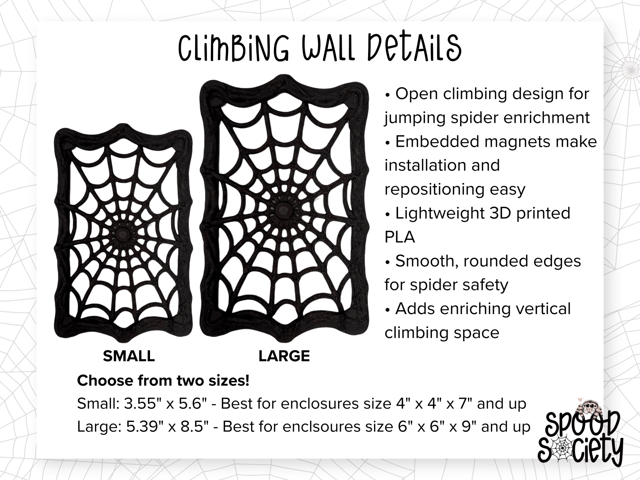 Haunted Jumping Spider Enclosure Accessory Set - Spood Society