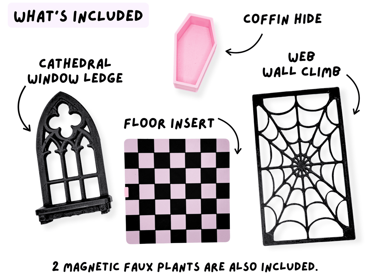 Pretty Little Crypt Enclosure • Complete Jumping Spider Enclosure - Spood Society