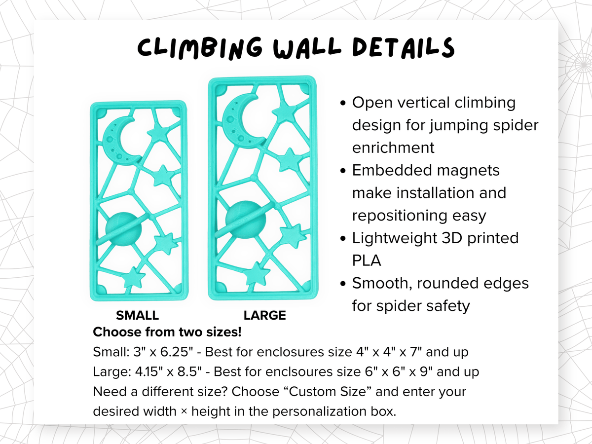 Cosmic Encounter Jumping Spider Enclosure Accessory Set - Spood Society