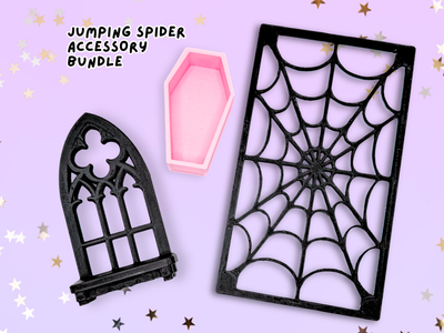 Pretty Little Crypt Jumping Spider Enclosure Set shown without decor - Spood Society
