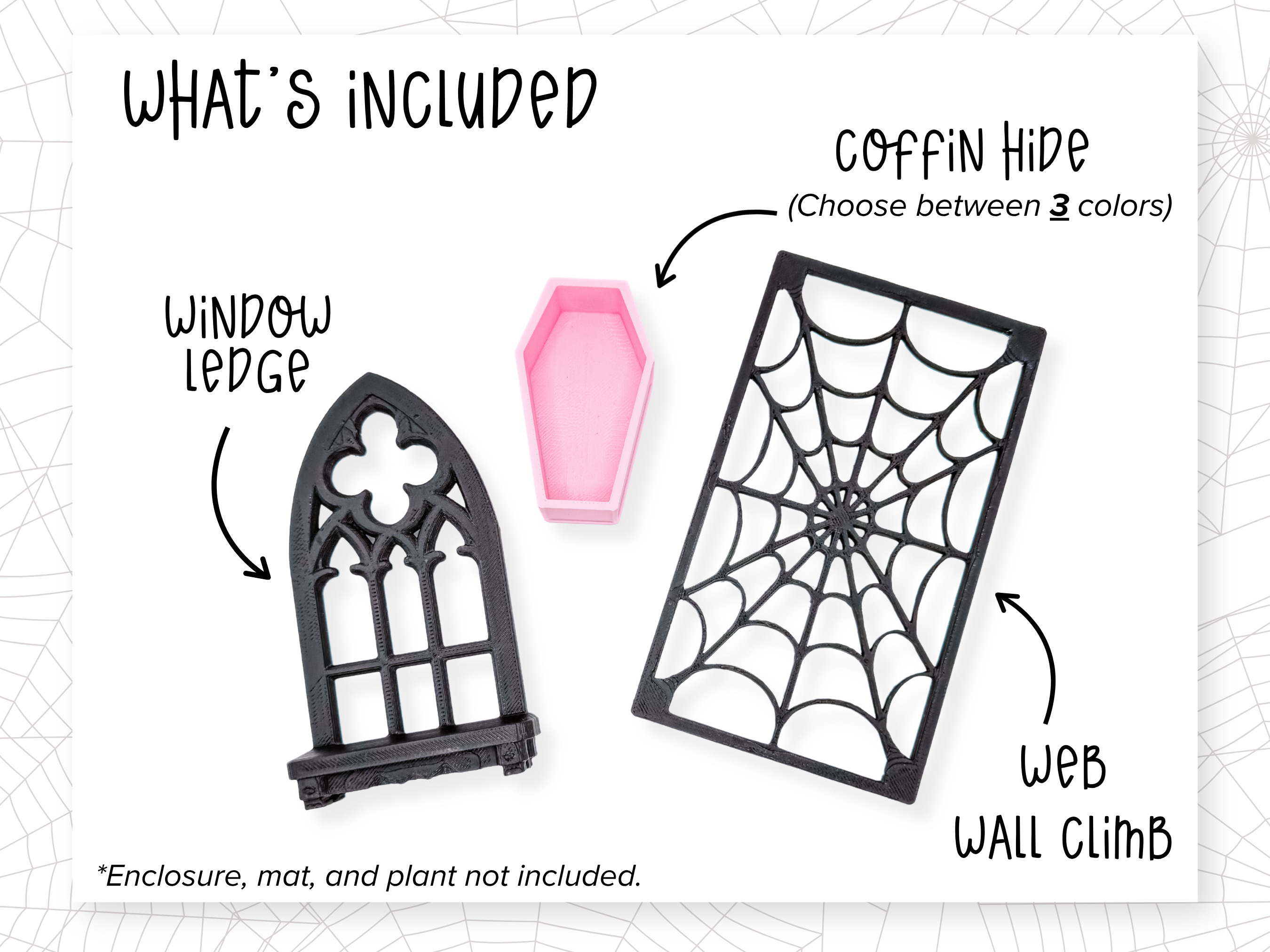 Pretty Little Crypt Jumping Spider Enclosure Set